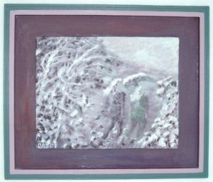 "Winterweg" - 2001 - Öl auf Holz - 45 x 39 cm