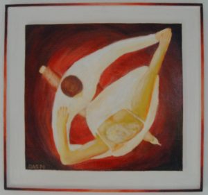 "Tanzen" - 2000 - Öl auf Holz - 51 x 48 cm